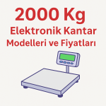2000 kg Elektronik Kantar