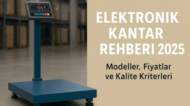 Elektronik Kantar Rehberi 2025 – Endüstriyel Tartımda Doğruluk ve Kalite