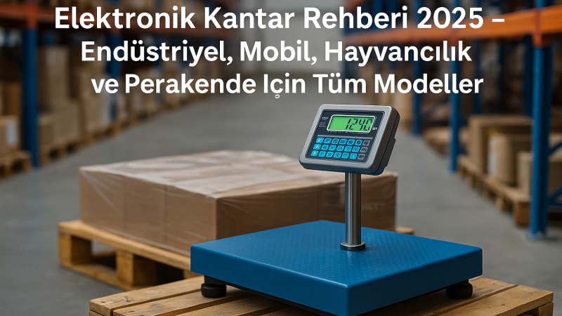 Elektronik Kantar Rehberi 2025 – Endüstriyel, Mobil, Hayvancılık ve Perakende İçin Tüm Modeller