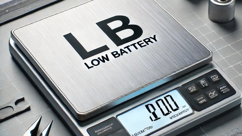 Dijital Tartıda LB (Low Battery) Ne Demek? Düşük Pil Uyarısı