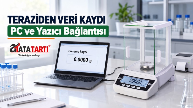 Analitik Teraziden Veri Kaydı: PC ve Yazıcı Bağlantısı