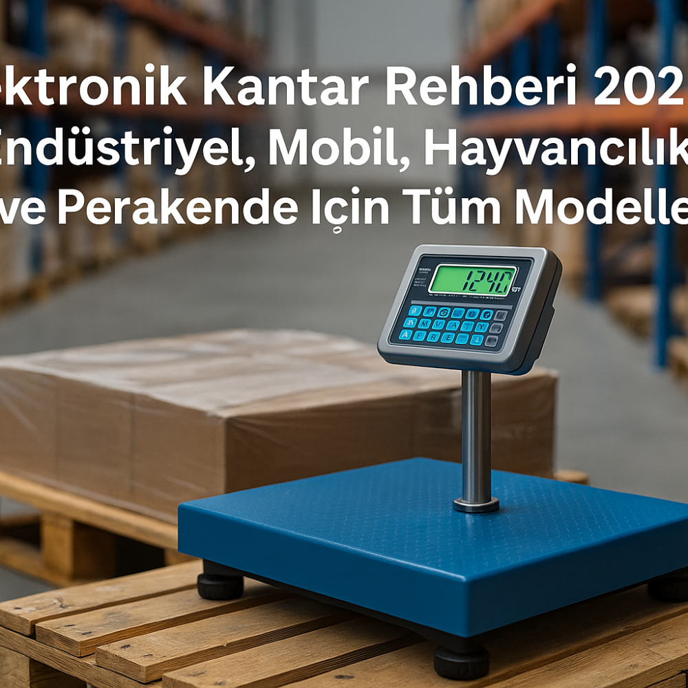 Elektronik Kantar Rehberi 2025 – Endüstriyel, Mobil, Hayvancılık ve Perakende İçin Tüm Modeller