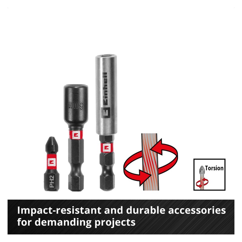 Einhell XL-CASE 95 Parça Darbeli Bits ve Delme Uç Seti 49108798 set içeriği