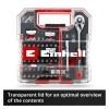 Einhell L-CASE 37 Parça Bits Uç ve Cırcır Seti 49109022 set içeriği