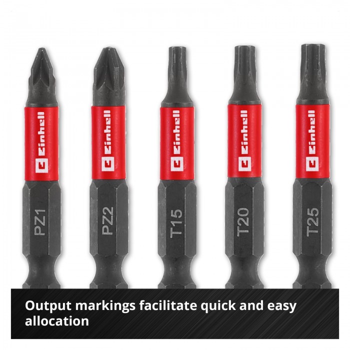 Einhell 10 Parça Karabinalı Darbeli Bits Uç Seti 50 mm 49118633