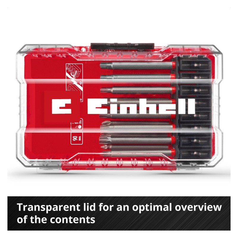 Einhell M-CASE 16 Parça Uzun Bits Uç Seti 90 mm 49118973 set içeriği