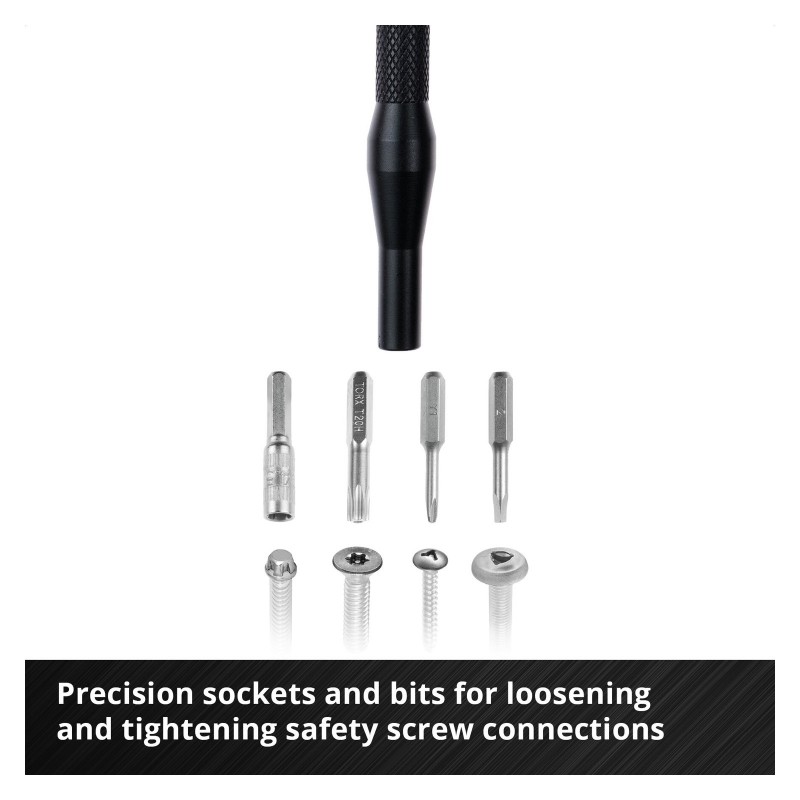 Einhell 33 Parça Hassas Bits ve Elektronik Onarım Seti 49115010 set içeriği