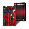 Einhell 49370527 Sekiz parçalı tesisatçı setinin aletli EVA içliği ve ambalajı