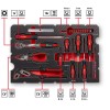 Einhell 49370570 E-CASE çanta ve iki EVA içlikte 80 parçalı takım içeriği