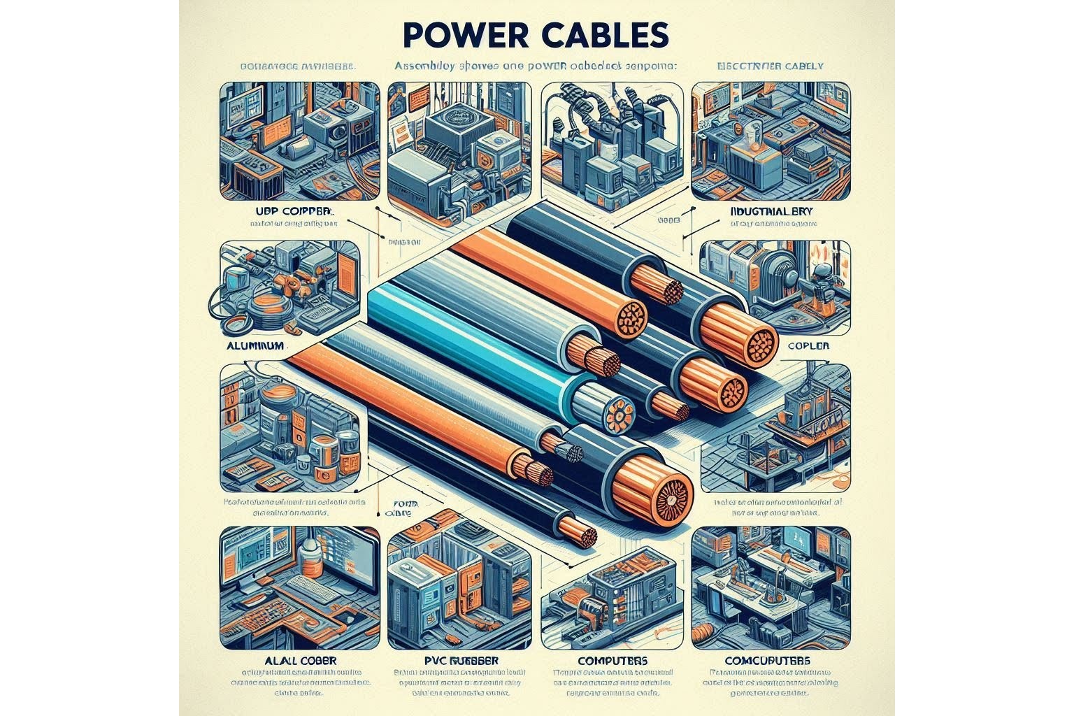 Güç Kabloları: Türleri, Kullanım Alanları ve Güvenlik Önlemleriyle Elektrik Enerjisinin Temeli