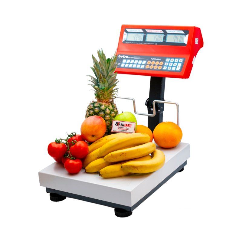 Betsa ETB 1602 elektronik terazi, 35×40 cm kefe, çift taraf 25 mm LCD