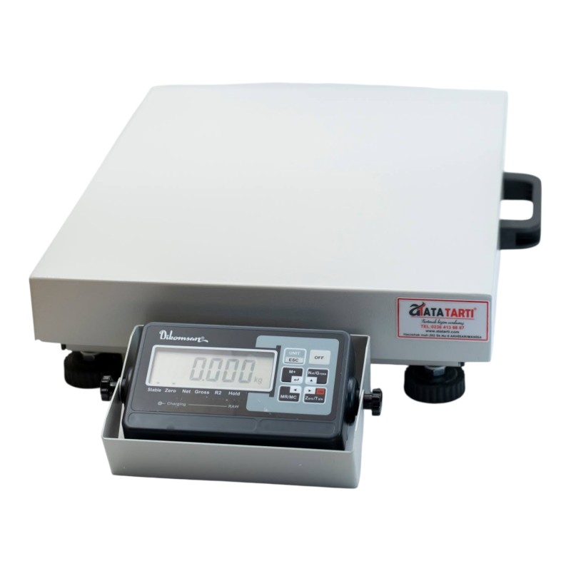 Dikomsan MS-RAW 150 kg 30×40 cm LCD ekranlı taşınabilir mobil tartım baskülü