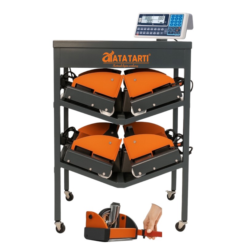 Ata Tartı ATA+ST300 hasta yatağı tartım sistemi, 4 loadcell’li medikal tartı