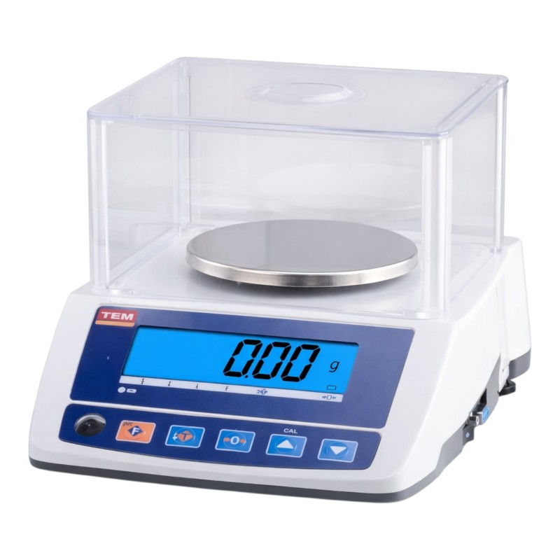TEM BTU Serisi 600 g 0,01 g onaylı hassas terazi ön görünüm