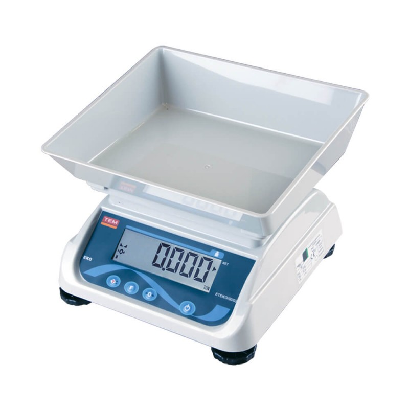 TEM EKO Terazi LCD EKO+ Serisi Onaylı 3/6/15/30 kg (TEKO+LCD)