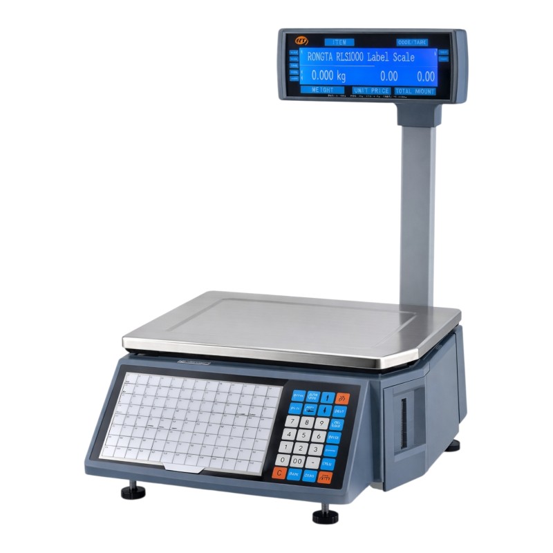 TEM RLS1100C barkodlu terazi etiket yazıcılı 15/30 kg