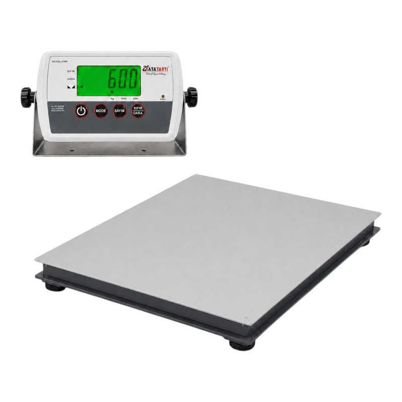 Ata-EMR 150×150 cm kare platformlu 600 kg elektronik kantar