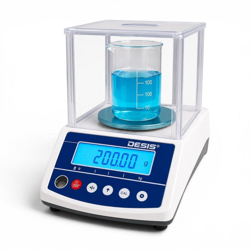 Desis BTU 600 hassas terazi 600 g kapasite 0,01 g hassasiyet OIML Sınıf II onaylı model