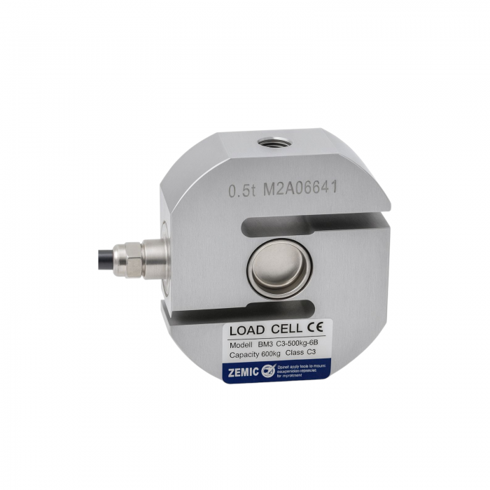 Zemic BM3 S-Tipi Load Cell (50–100–500 kg – 1 t)