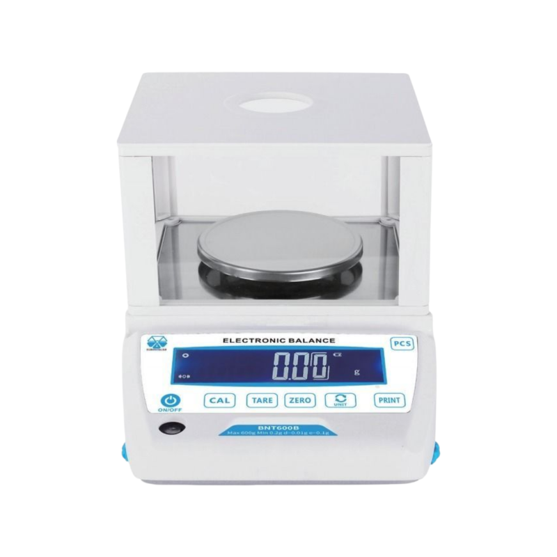 Bonita BNT600B 600 g M damgalı hassas terazi, cam fanuslu ve LCD ekranlı model