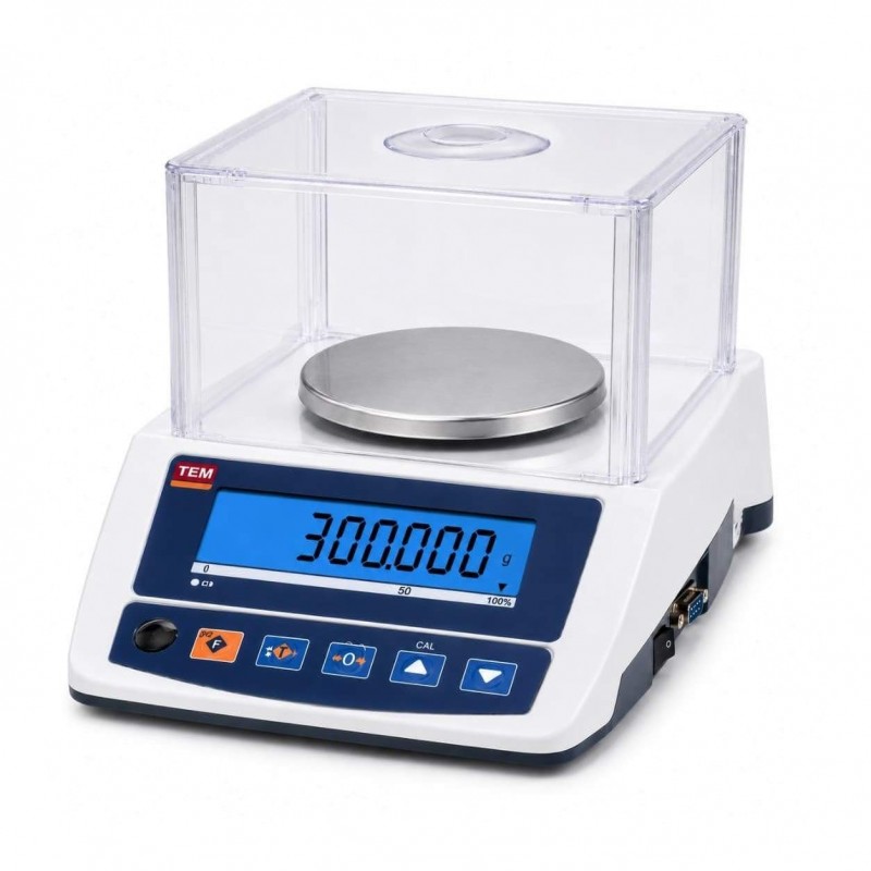 TEM ADA 300 hassas terazi 300 g kapasite 0,005 g hassasiyet onaylı akülü laboratuvar terazisi
