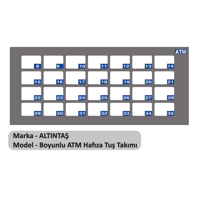 Altıntaş Boyunlu Atm Hafıza Tuş Takımı