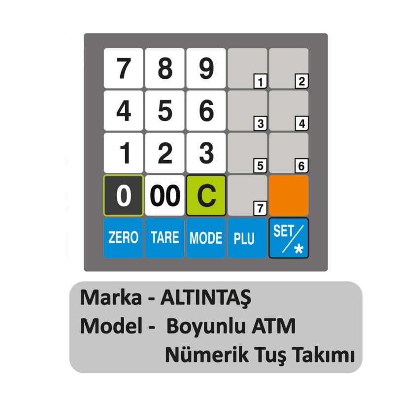Altıntaş Boyunlu Atm Numerik Tuş Takımı