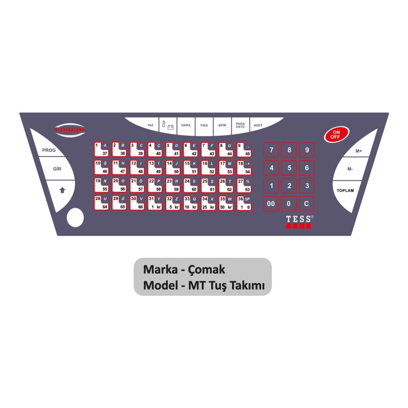 Çomak Mt Tuş Takımı