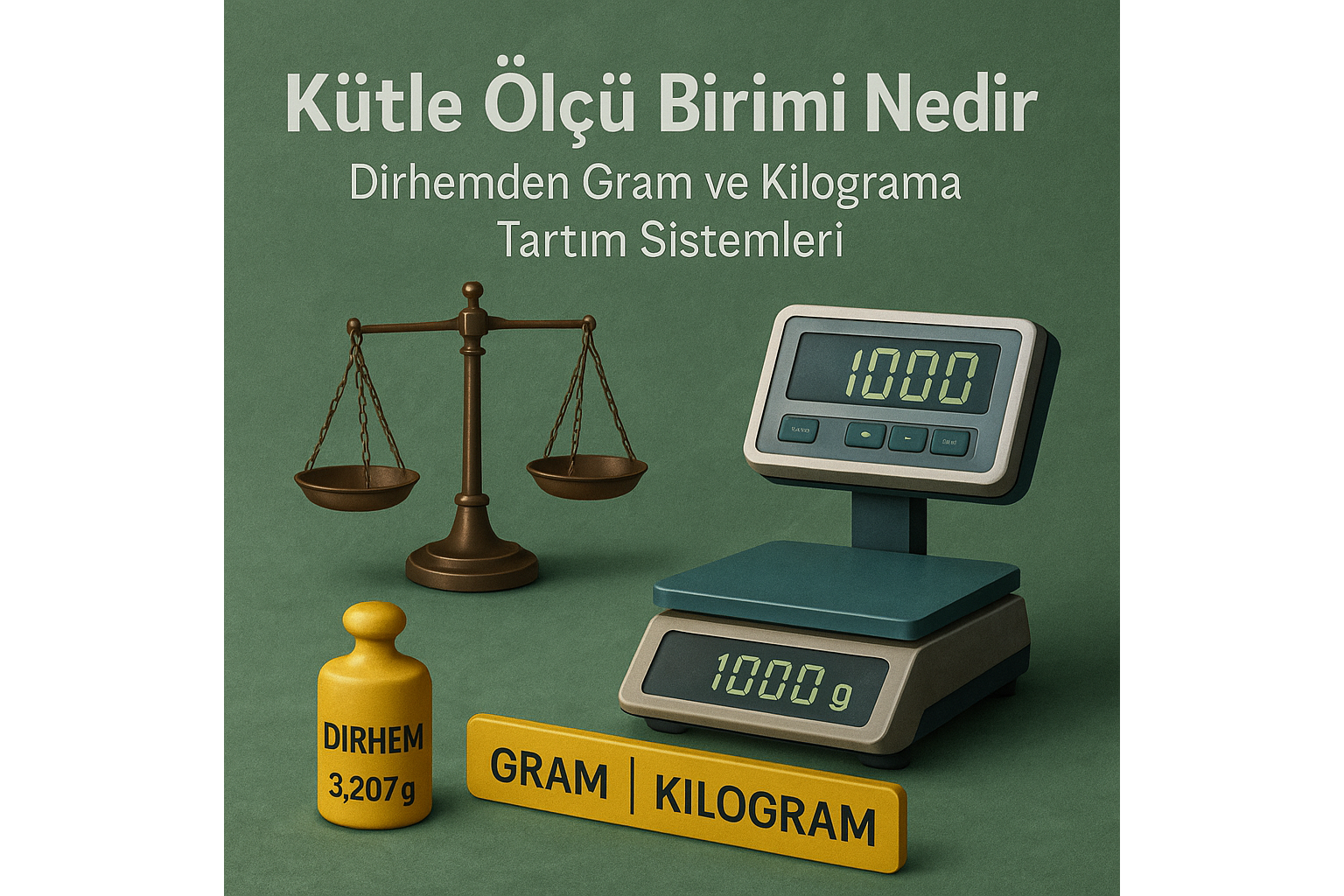 Kütle Ölçü Birimi Nedir? Dirhemden Grama Kütleyi Ölçen Araçlar ve Yöntemler
