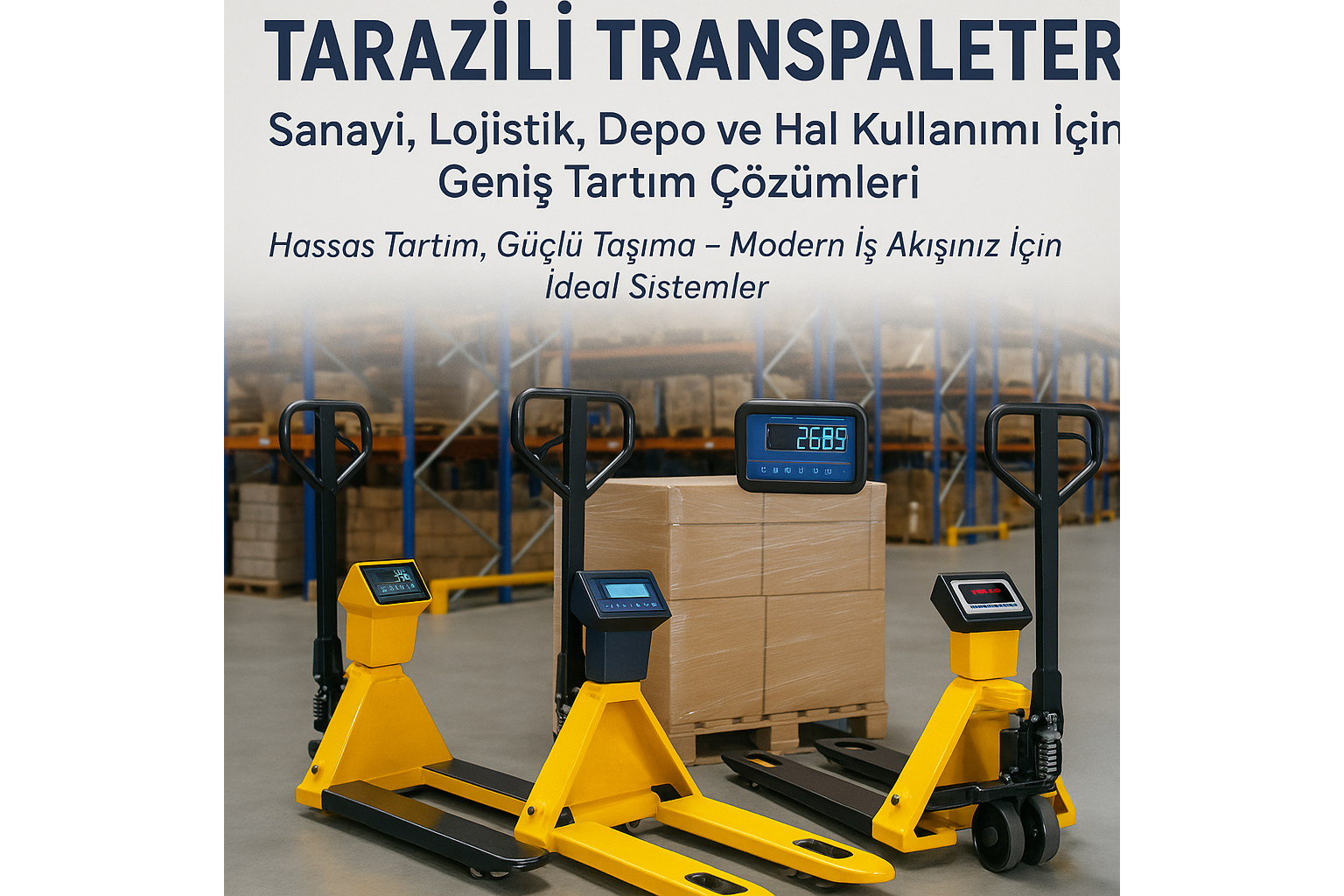 Tartılı Terazili Transpaletler – Geniş Kullanım Alanları