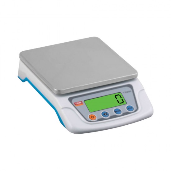 TEM TS200 10 kg LCD hassas mutfak terazisi, paslanmaz kefeli