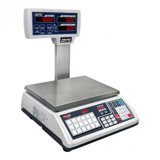 TESS Mehter UL Serisi Fiyat Hesaplamalı Elektronik Terazi (3/6/15/30 kg) TESS Mehter UL Serisi Fiyat Hesaplamalı Elektronik Terazi (3/6/15/30 kg)