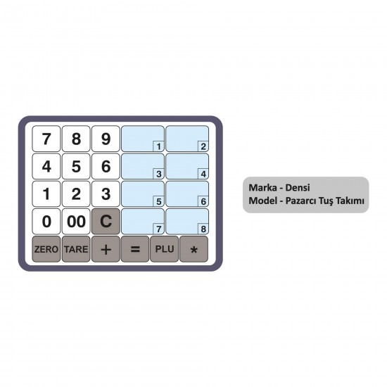 Densi Pazarcı Tuş Takımı