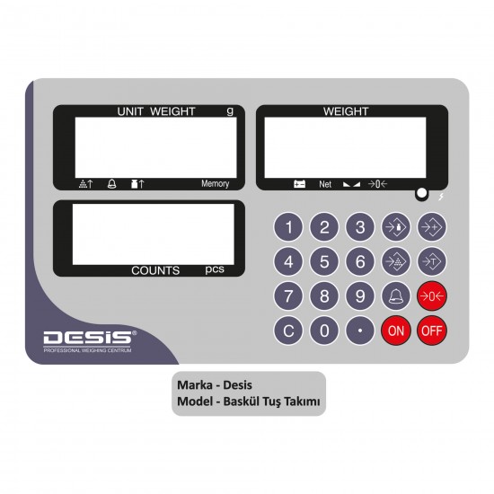 Desis Baskül Tuş Takımı 
