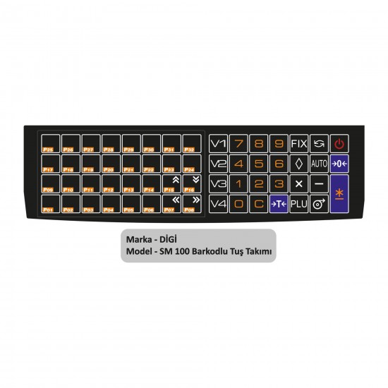 Digi Sm 100 Barkodlu Tuş Takımı