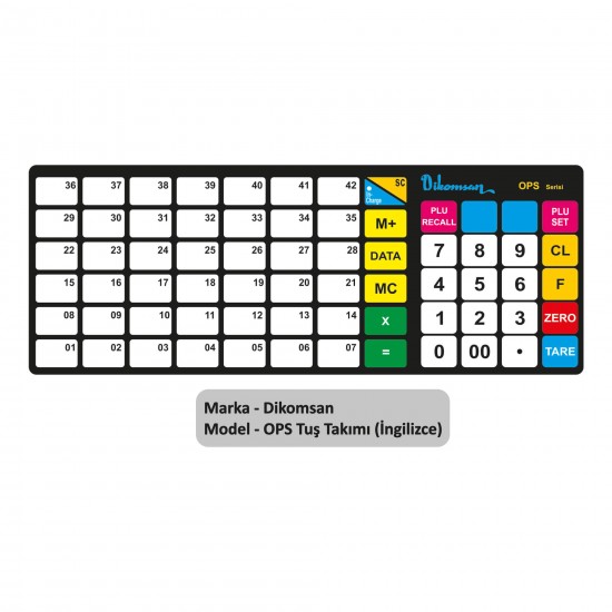 Dikomsan Ops Tuş Takımı İngilizce