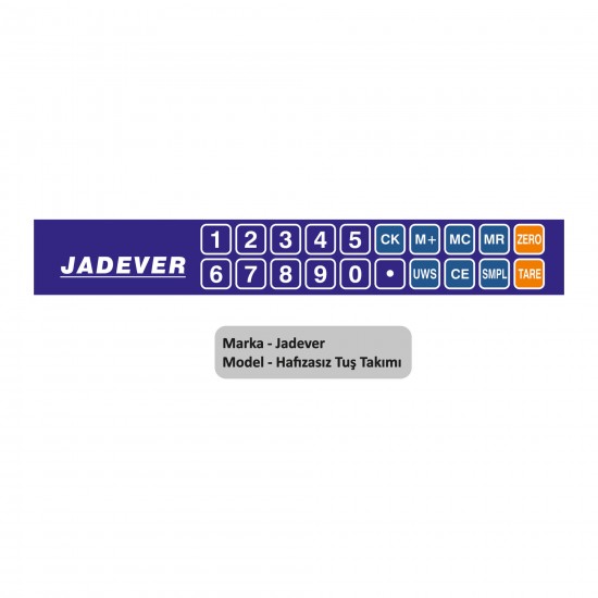 Jadever Hafızasız Tuş Takımı