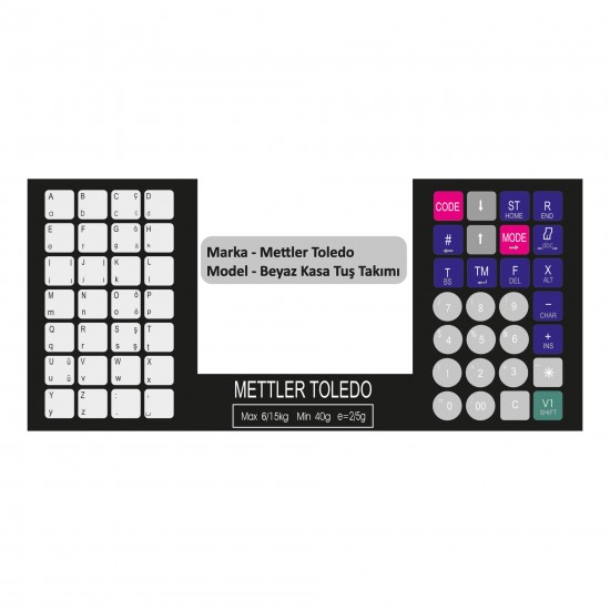 Mettler Toledo Beyaz Kasa Tuş Takımı
