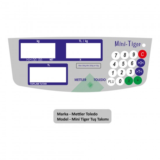 Mettler Toledo Mini Tiger Tuş Takımı