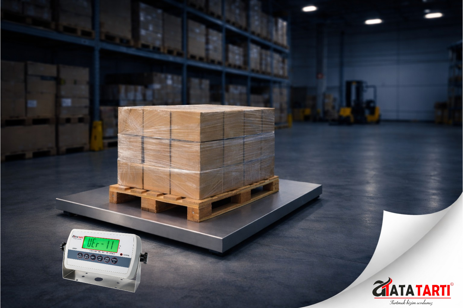 Ata 2 Tonluk Elektronik Kantar - Palet Tartım Baskülü (2000 kg)