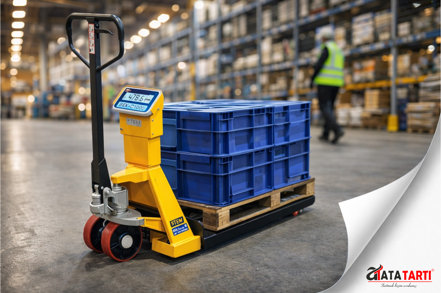 TEM BEK-C1006 Tartılı Transpalet Baskül Fiyatları ve 2 Tonluk Mobil Tartım Çözümü